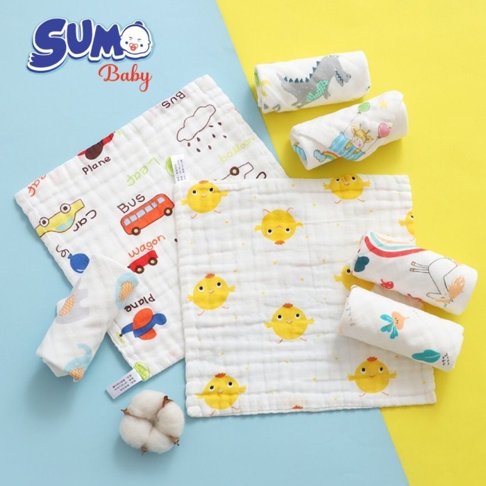 Sapu Tangan Bayi Handuk Waslap Anak Bayi Katun Cotton Premium Lembut