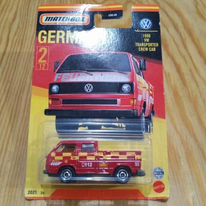 Matchbox Germany 1990 VW Transporter Crew Cab