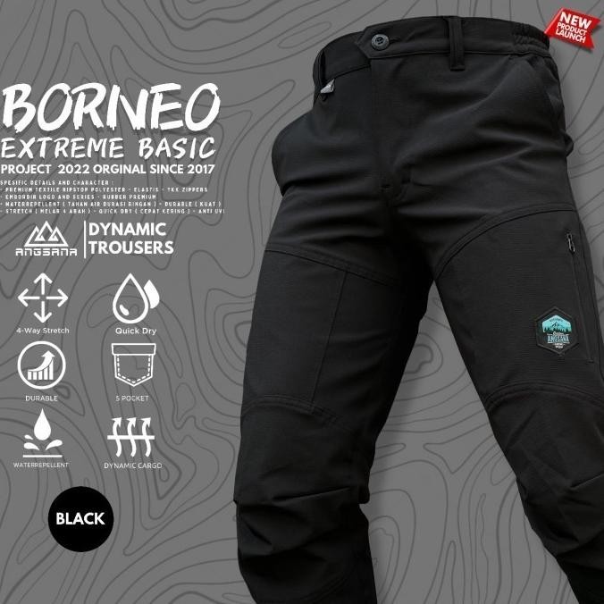 Celana Angsana Outdoor Borneo Extreme Basic Grey