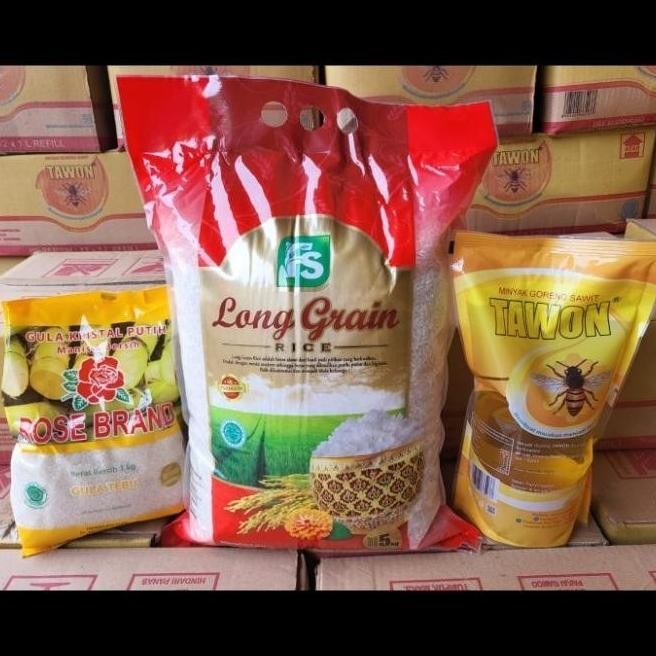 PAKET SEMBAKO BINGKISAN LEBARAN BERAS MINYAK GULA SEMBAKO PEKANBARU