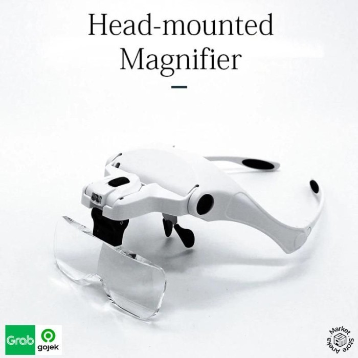 

Terlaris Head Magnifying Glass Kaca Pembesar 3.5X 2 Led Kacamata Servis Promo Terbaru