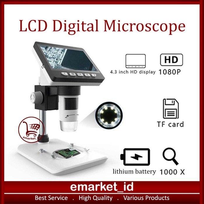 

Terlaris Lcd Display Mikroskop Digital Penjepit / Microscope Monitor Metal Promo Terbaru