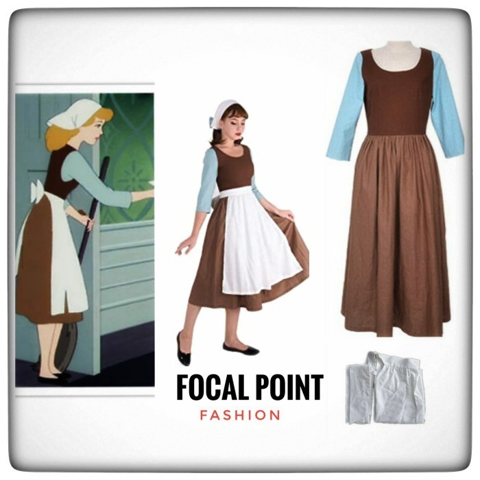 kostum cinderella pembantu dewasa maid belle disney princess costume
