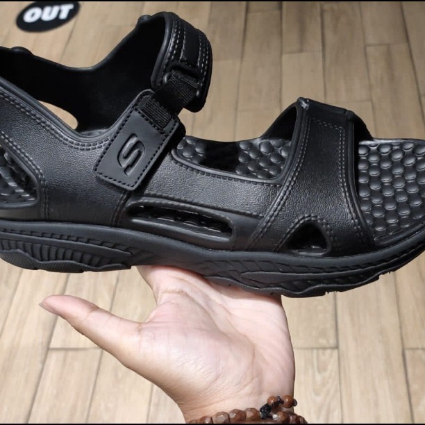 (Original Bnib)Sale Sandal Gunung Skechers For Man Wrn Navy & Black