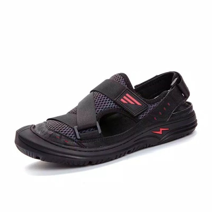 Sepatu Sandal Pria Gunung Outdor Import Ringan - Black