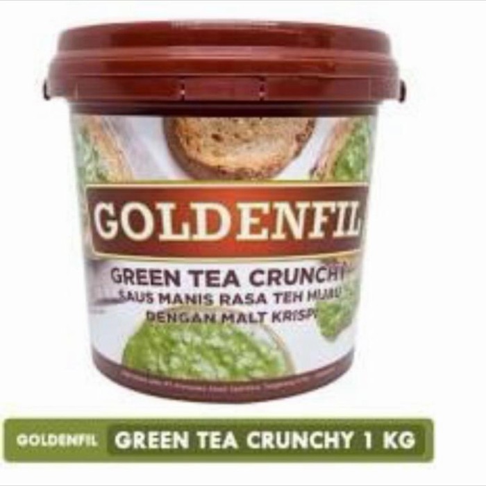 

Promo!! Goldenfil Greentea Crunchy Selai Matcha 1Kg. Exp Panjang!!