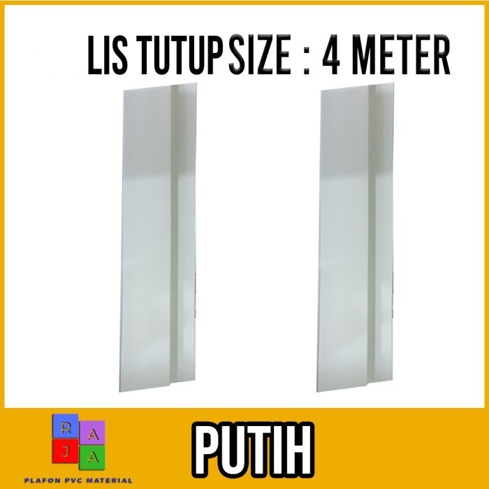 Lis Tutup Plafon PVC Motif Putih Polos