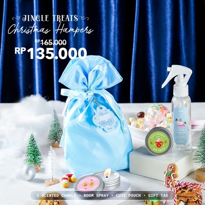 

Ready CHRISTMAS HAMPERS/ Hampers Natal sniff sniff - Jingle Treats (BIRU)