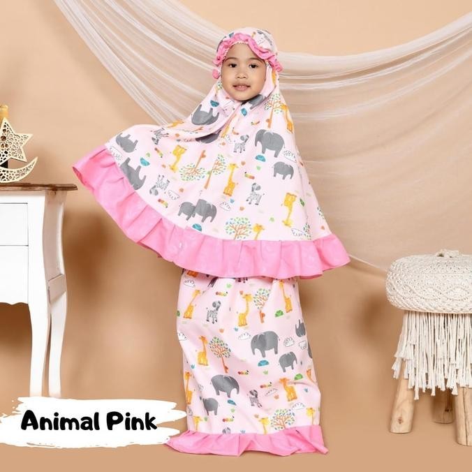 {POY} Mukena anak 1-6 Tahun Karakter Free Tas Mukena Bahan Halus Adem Nyaman