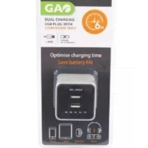 Terlaris Saklar Charger Stop Hp Laptop Original Gao Countdown Timer 2 Port Usb Promo Terbaru