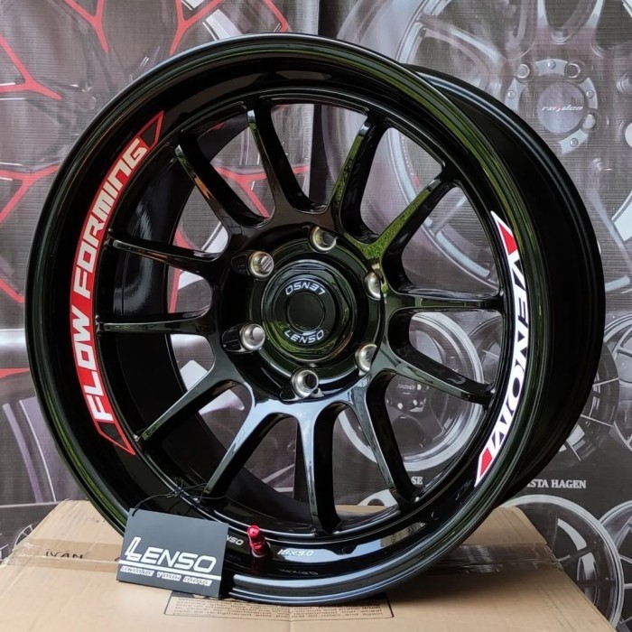 Velg - Lenso Venom 5 R18 Black Glossy Velg Mobil Ring 18 Pajero