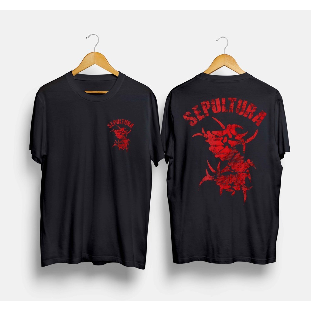 Kaos Band Sepultura Red - Tshirt Musik Rock Metal