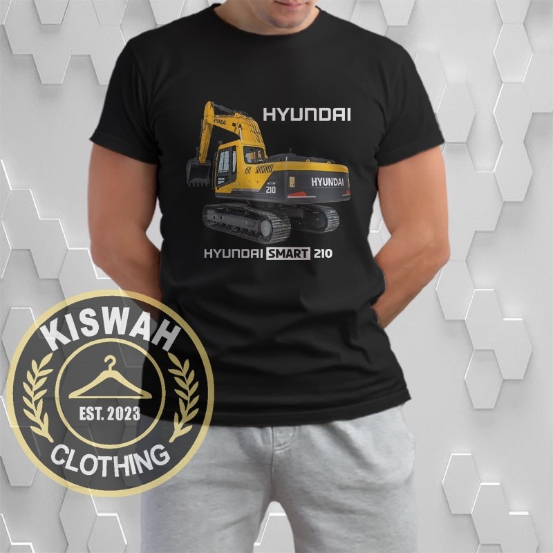 Kaos Tshirt Excavator Hyundai Smart 210 Operator Alat Berat Baju Distro