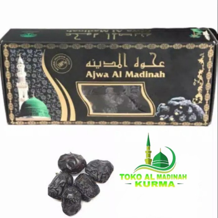 

Kurma - Kurma Ajwa Madinah Kemasan 500Gr / Kurma Ajwa Nabi Asli