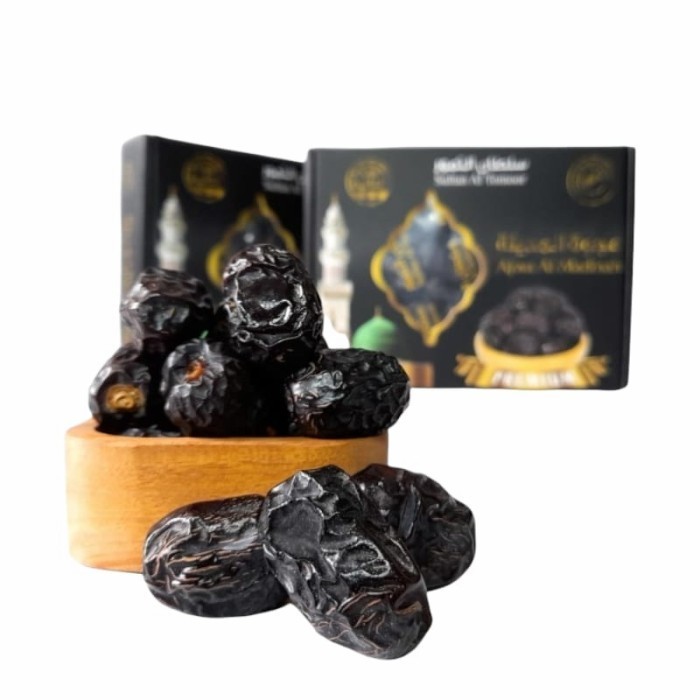

Kurma - Kurma Ajwa//Kurma Nabi Madinah Kemasan Premium Dus 1Kg