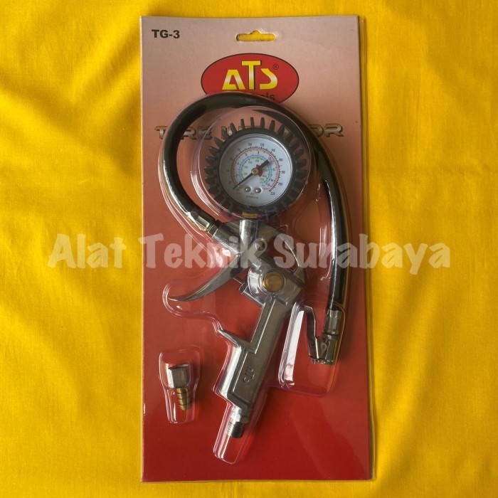 AIR CHUCK 3 FUNGTION ATS TIRE INFLATOR ANGIN BAN ISI PENGUKUR TEKANAN
