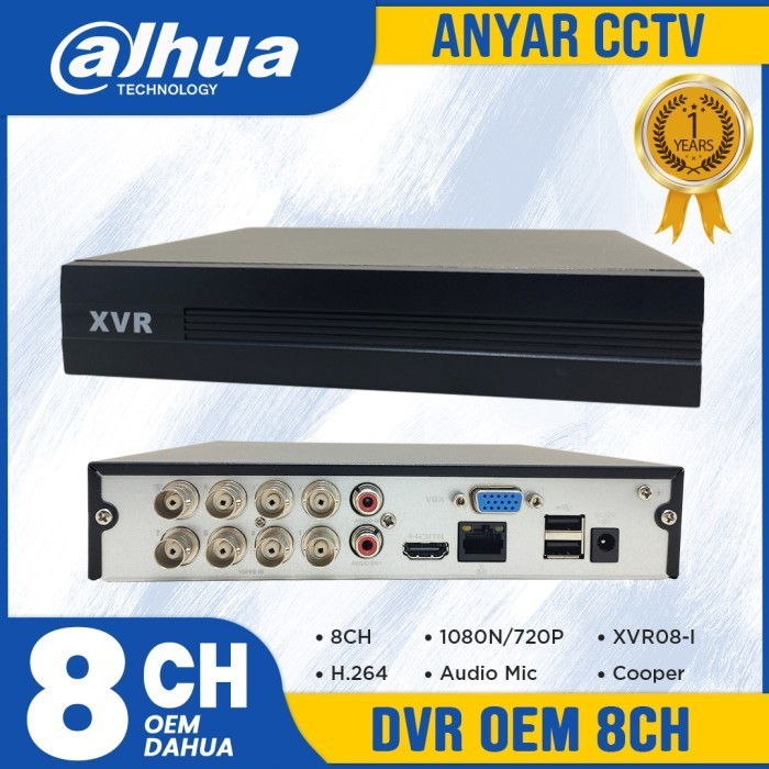 DVR DAHUA OEM 8CH XVR08-I DVR OEM DAHUA 8CH - Garansi 2Tahun By Dahua