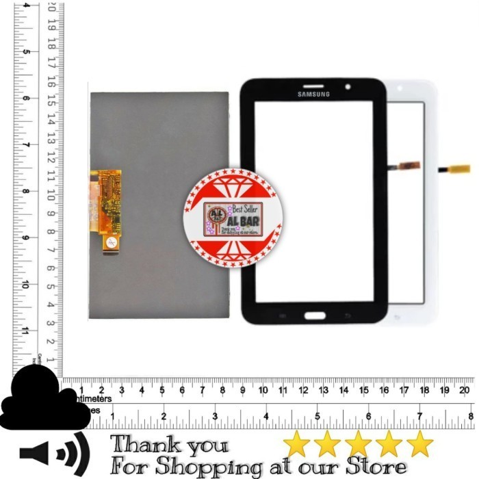 1 SET LCD Touchscreen Tab 3 V 3V SM-T116 T116nu Layar Original Samsung