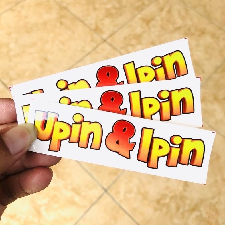 

tomonimart Sticker Upin Ipin stiker kartun animasi bijian anti air ||