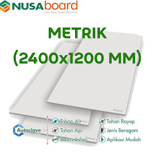 PAPAN KALSIBOARD "NUSA BOARD" UKURAN 2400X1200X3,5