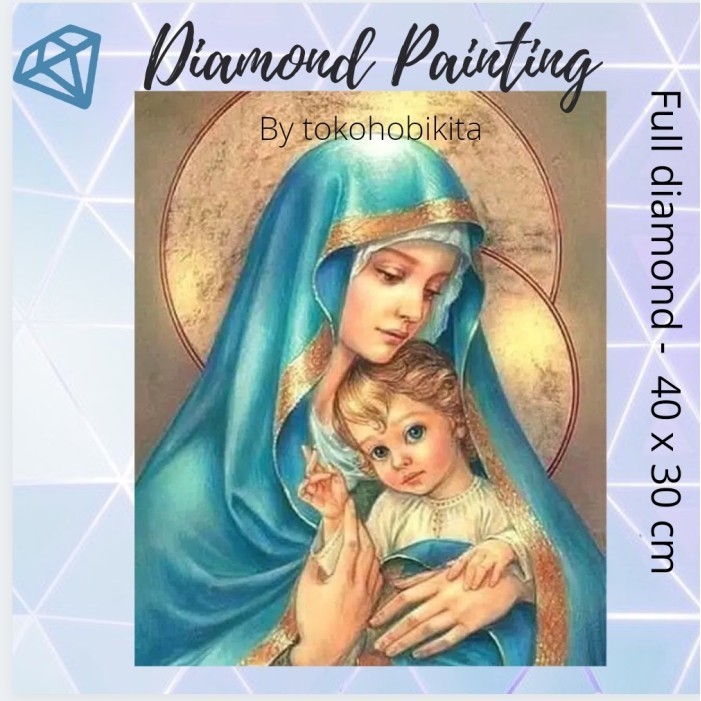 DIAMOND PAINTING KELUARGA YESUS RELIGI FULL DIAMOND
