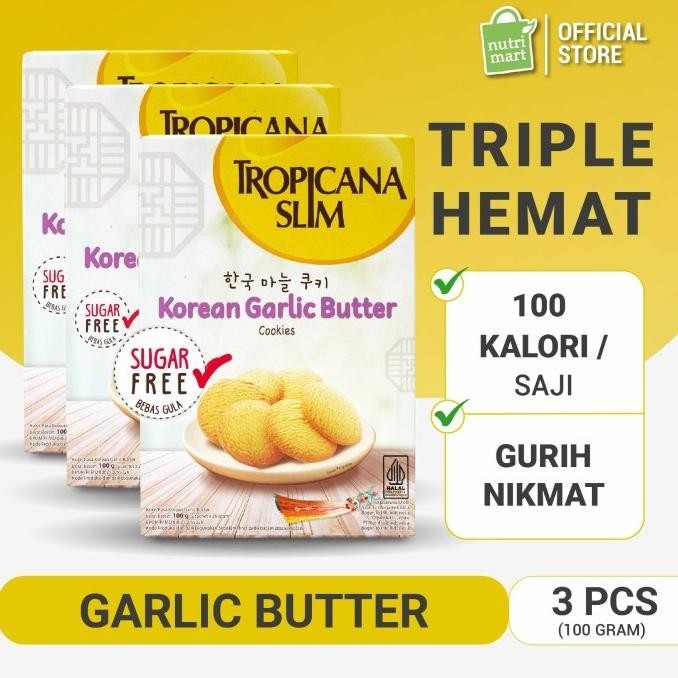 

Terbaru Triple Pack: Tropicana Slim Korean Garlic Butter Cookies (5 Sch) Pengiriman Cepat
