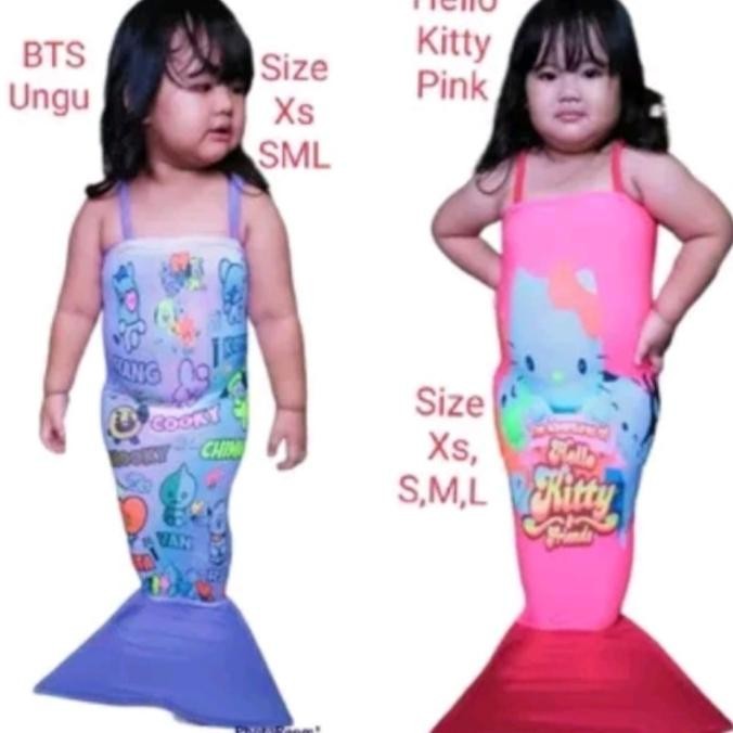 Baju Renang Mermaid Anak BTS , Little Pony / Mermaid / Baju Mermaid