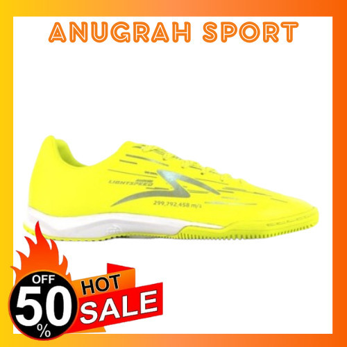 [ONLINE EXCLUSIVE] PREMIUM SEPATU FUTSAL SPECS LIGHTSPEED REBORN ANTI JEBOL - Hijau Stabilo Sepatu