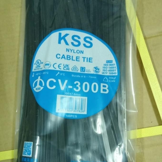 

Kss Kabel Ties Cv-300B Nylon Panjang 30 Cm 1 Pack Isi 100 300Mm 7.6 Kualitas Premium