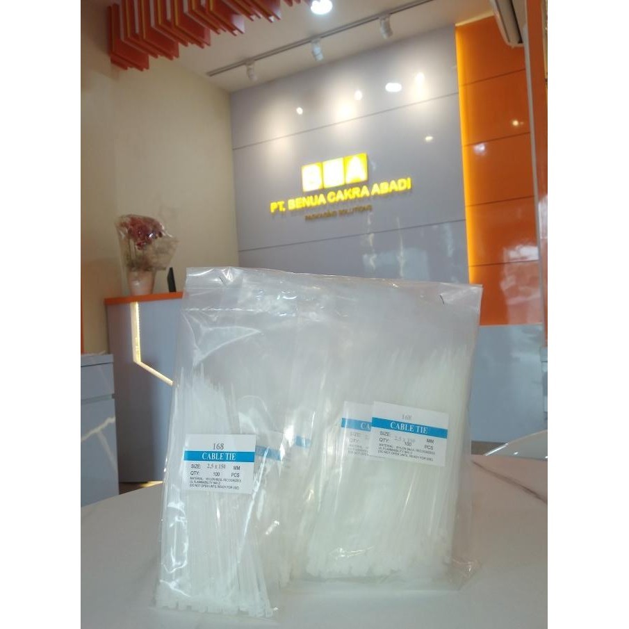 

Tali Segel Plastik 2.5 X 150 Mm - Kabel Ties - Isi 1000Pcs Kualitas Premium
