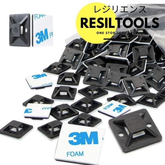 

Kabel Ties Mount 40 X 40 Mm Hitam Mounting Gantungan Kabel Tis Perpac Kualitas Premium