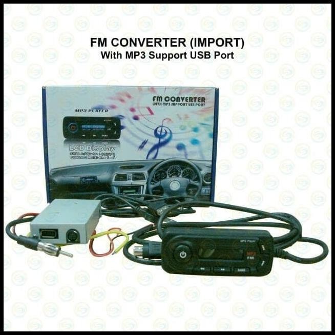 TERMURAH FM CONVERTER IMPORT USB MP3 