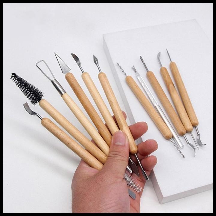 

DISKON ALAT UKIR CLAY SCULPTING POTTERY CRAFTING TOOLS SET 11 PCS !!!!