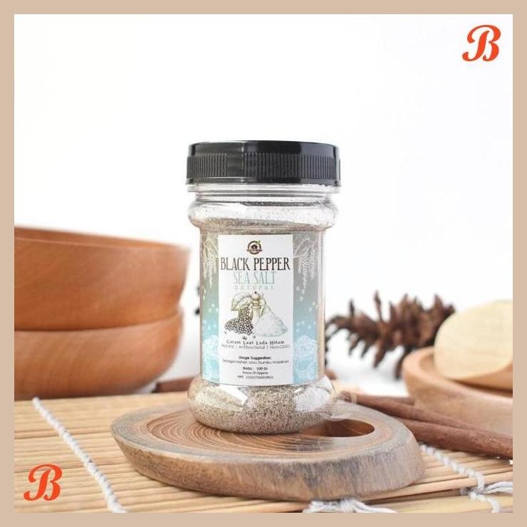 

| HOF | HOUSE OF ORGANIX BLACK PEPPER SEA SALT ( GARAM LAUT LADA HITAM )100 GR