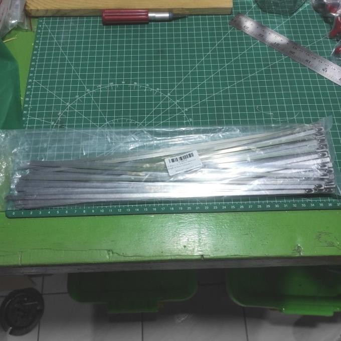 

Cable Ties - Kabel Ties Stainless Steel 4.6 X 35Cm Sus 304 100Pcs Kualitas Premium