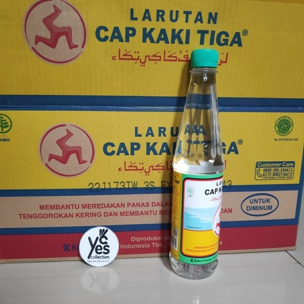 Panas Dalam 500 ml Botol Besar Larutan Cap Kaki Tiga 3 Sariawan tenggorokan kering