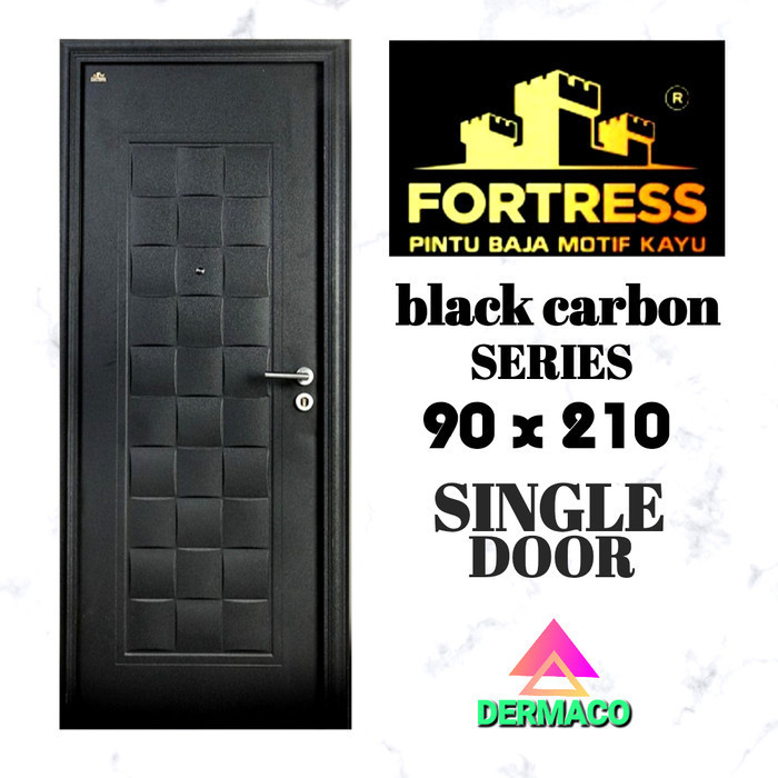 Terlaris FORTRESS BLACK CARBON / CBN FORT 90 / PINTU BAJA FORTRESS / 90 x 210CM