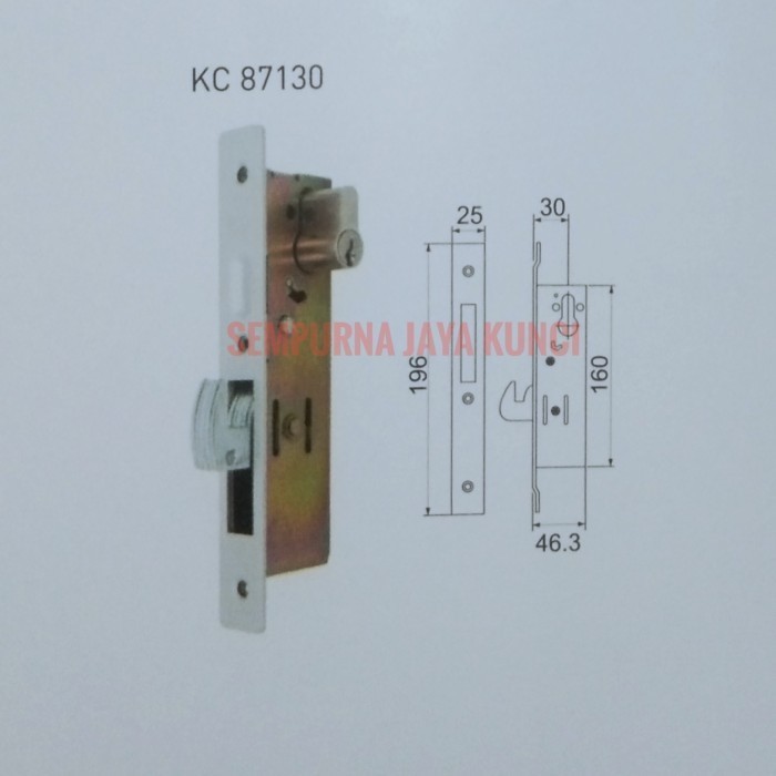 Terlaris Kunci Sliding Dekson KC 87130 Pintu Aluminium Kait Besar