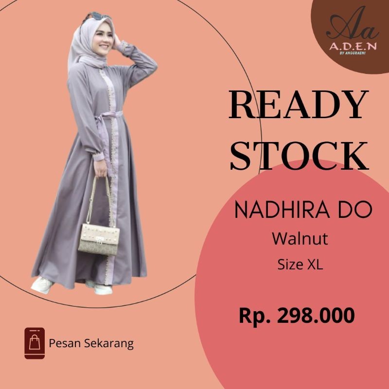 Gamis Set Nadhira By Aden Hijab / Gamis Set Brandit Ori