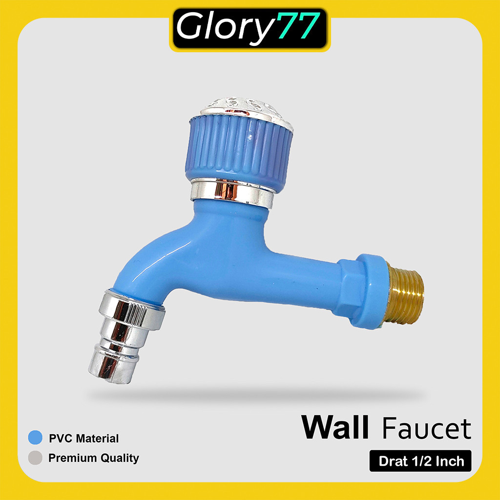 Kran Taman Drat Kuningan 1/2 Inch l Keran Tembok GR946