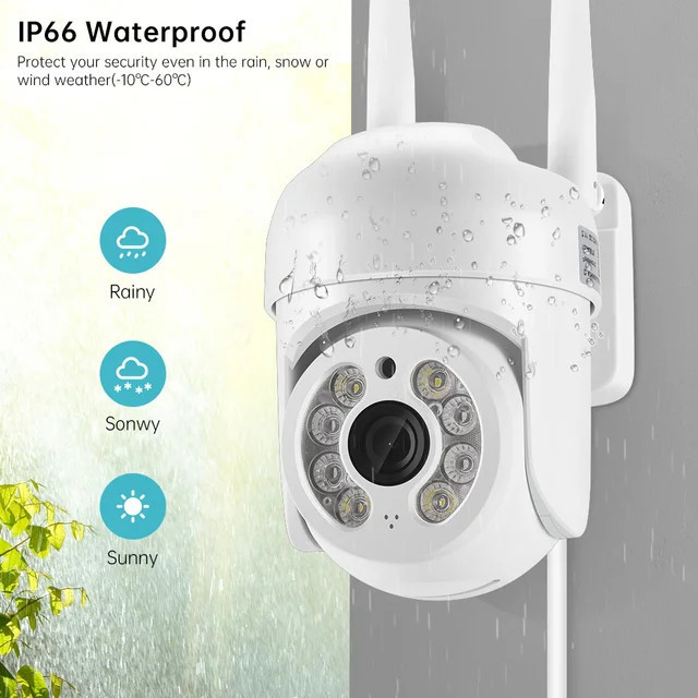 Cctv Outdoor Icsee Wifi Smart Camera, Tahan Hujan Dan Panas