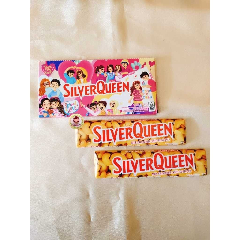 

YSZ .SILVERQUEEN SPECIAL EDITION VALENTINE'S DAY ISI 2 COKLAT CASHEW 58GR (DS BGR) CX2