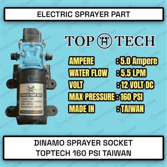 DINAMO CUCI MOTOR MOBIL AC POMPA DC 12V HIU SINLEADER TAIWAN 160PSI 1P