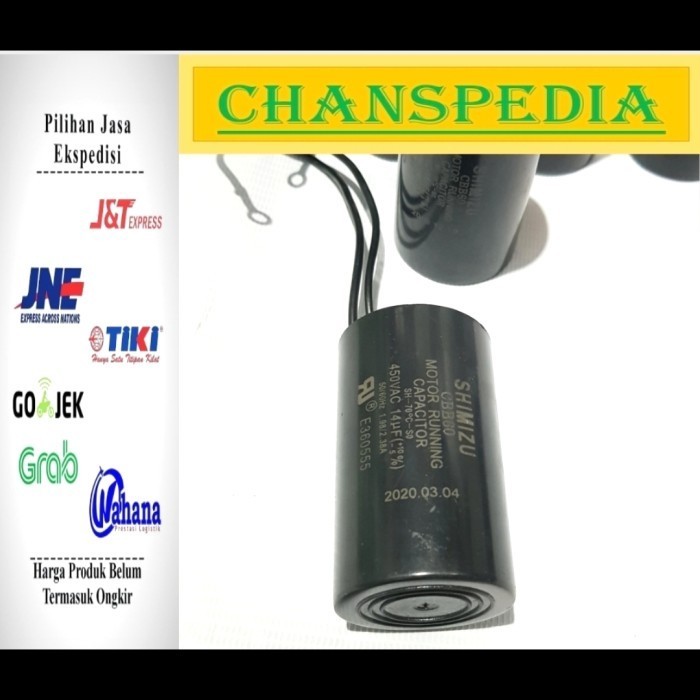Kapasitor Pompa Air Shimizu 14uf (Asli)