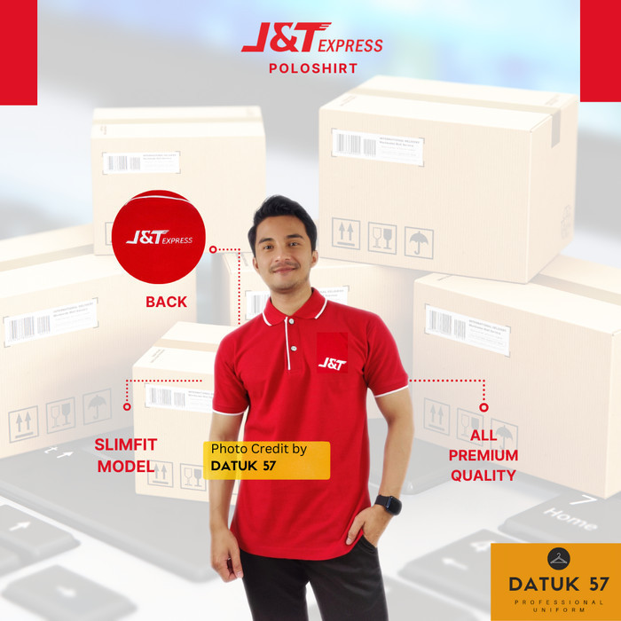 Promo International Quality : Seragam Kaos Polo Shirt Jnt J&T Express