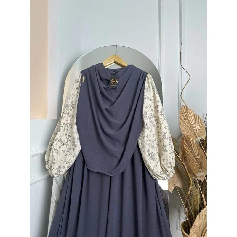Arumi Set Motif Syar'i Pasmina Oval Crinkle Airflow