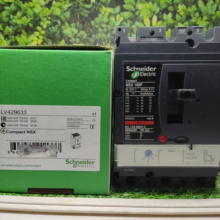 PROMO MCCB SCHNEIDER NSX100F 3X50A LV429633 NSX 100 F 3P 50A MURAH