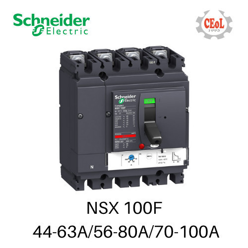 MCCB NSX 4P 100AMPER SCHNEIDER / BREAKER NSX 4POLE 100A SCHNEIDER