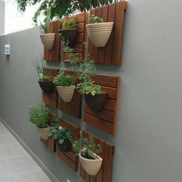 POT DINDING RAK POT TANAMAN POT TANAMAN KAYU