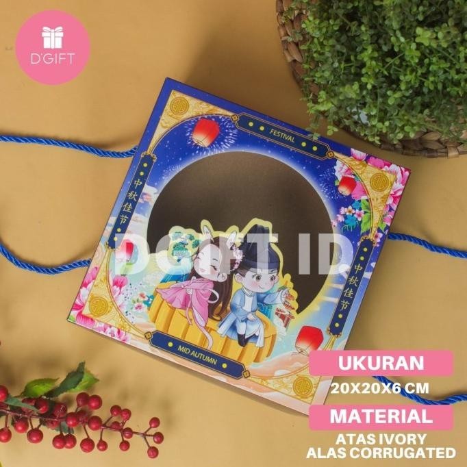 

Kotak Mooncake 125gr-150gr Dus Kue Bulan Dus Mooncake Mika Transparan